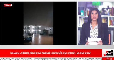 فيديو.. الأرصاد تحذر: رياح وأتربة تصل للعاصفة اليوم واضطراب بالملاحة وأمطار