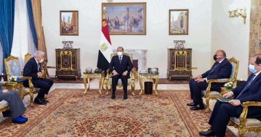 الرئيس السيسى يستقبل بقصر الاتحادية وزير خارجية إسرائيل