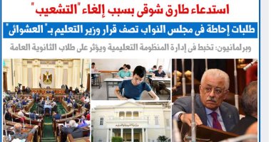 مجلس النواب يستدعى وزير التعليم بسبب إلغاء "التشعيب".. نقلا عن برلمانى