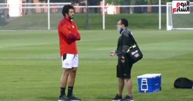تدريبات شاقة لمنتخب مصر استعدادًا لمواجهة الأردن فى كأس العرب.. "فيديو"