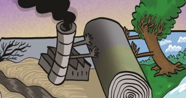 كاريكاتير يسلط الضوء على التغيرات المناخية وضرورة التصدي لها