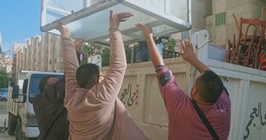 التحفظ على 10 مركبات مخالفة و 110 إشغالات متنوعة فى حملة مكبرة بالإسكندرية
