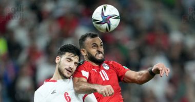 مروان حمدى يسجل أول أهدافه الدولية مع منتخب مصر أمام الأردن.. صور
