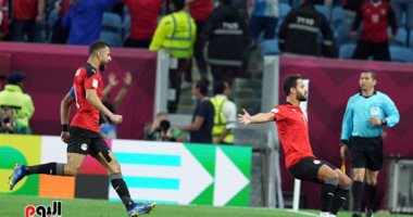 منتخب مصر يتقدم على الأردن  2 / 1 بعد انتهاء الشوط الإضافى الأول.. صور