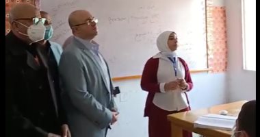 لايف من داخل أول مدرسة تمريض للبنين.. محافظ بني سويف يتابع سير العملية التعليمية