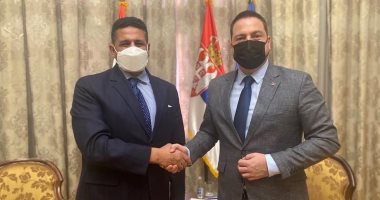 سفير مصر فى بلجراد يبحث التعاون الثنائى مع النائب الأول لرئيسة حكومة صربيا