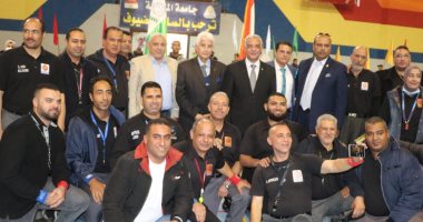 رئيس جامعة المنوفية يطلق إشارة بدء بطولة البطل الأوليمبى "كيشو"  
