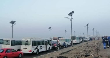 غلق طرق السفر ببورسعيد بسبب الشبورة المائية