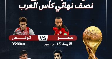 مواعيد مباريات نصف نهائي كأس العرب.. "إنفوجراف"