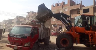 إزالة تعديات على الأراضي الزراعية وتطهير بيارات الصرف بمركز الواسطى