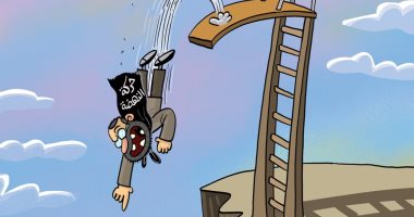 النهضة الإخوانية فى تونس تسقط البلاد فى نفق مظلم فى كاريكاتير إماراتى