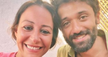 كريم محمود عبد العزيز مع منة شلبى من كواليس فيلم "من أجل زيكو"