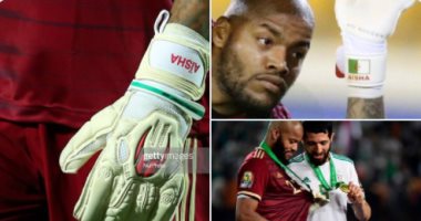 كأس العرب 2021.. قصة قفاز عائشة الذي يرتديه مبولحي حارس الجزائر
