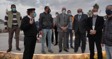 محافظ الجيزة يتفقد أعمال تطوير ميدان الجلاء بحى الدقى