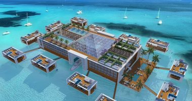 منتجع عائم بشاطئ جميرا بدبى.. يضم 156 غرفة و12 فيلا متنقلة وصديقة للبيئة