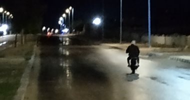 أمطار خفيفة على مدينة السلوم وانخفاض درجات الحرارة