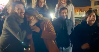 ريهام حجاج تحتفل بعيد ميلاد نيللى كريم بحضور زوجها هشام عاشور.. صور وفيديو
