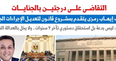 تفاصيل مشروع قانون لتطبيق التقاضى على درجتين بالجنايات.. نقلا عن "برلمانى"