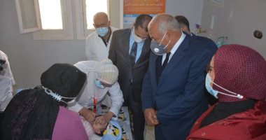 محافظ الوادى الجديد يشهد انطلاق الحملة القومية للتطعيم ضد مرض شلل الأطفال