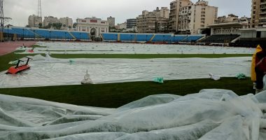 استاد الإسكندرية: أرضية الملعب لا تسمح باستضافة لقاء الاتحاد وسيراميكا.. فيديو وصور