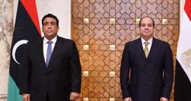 الرئيس السيسى يستقبل "المنفى" ويؤكد دعم مصر الكامل لتحقيق المصلحة العليا لليبيا
