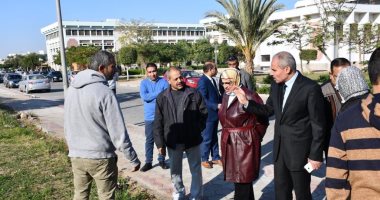 رئيس جامعة القناة: تطوير الموقع العام للجامعة ومدخلها الرئيسى.. صور