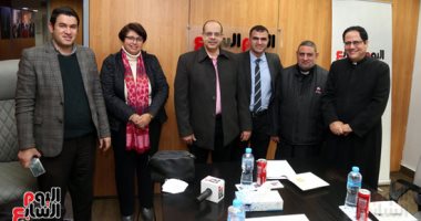 أباء الكنيسة الكاثوليكية وأعضاء مجلس كنائس مصر فى ندوة اليوم السابع.. صور