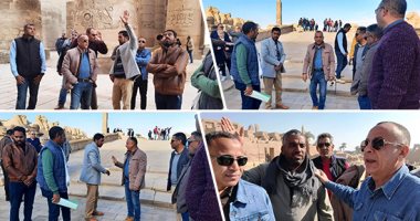 المشروعات الأثرية بالصعيد مستمرة.. ترميم 61 عمودًا جديدًا بصالة الأعمدة الكبرى بالكرنك.. وإعادة ترميم تمثال الملك تحتمس الثانى بعد سنوات من الدمار.. وإزالة السناج بصالات وغرف معبد دندرة بقنا.. صور