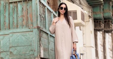 مزج بين الماضى والحاضر.. بسنت شوقى فى جلسة تصوير مميزة بمدينة جدة التاريخية