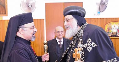 بطريرك الأقباط الكاثوليك يستقبل البابا تواضروس للتهنئة بعيد الميلاد المجيد