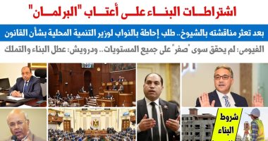 كلاكيت تانى مرة.. دوامة اشتراطات البناء فى "النواب".. نقلا عن برلماني