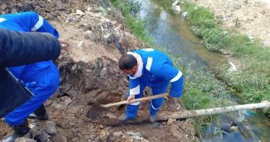 مياه القناة تنتهى من إصلاح خطوط مياه الشرب ..صور
