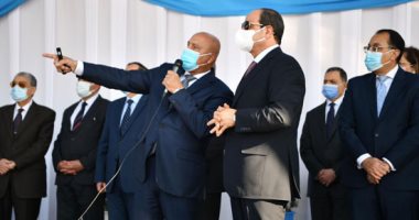 الرئيس السيسي يفتتح محور الشهيد باسم فكرى بتكلفة مليار و500 مليون جنيه