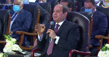 الرئيس السيسي: "الهدف مش إننا نمسك المصانع غير المرخصة الهدف تدخل المنظومة"