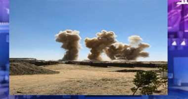 أول فيديو للحظة تفجير جبل الجرانيت المتسبب في تعطيل مشروع توشكى بالتسعينات