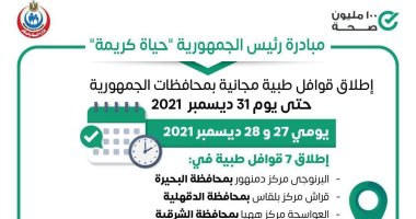 الصحة تطلق 7 قوافل طبية ضمن برنامج حياة كريمة بالمحافظات  