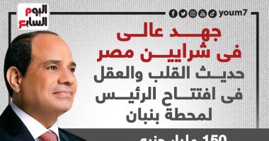 حديث القلب والعقل بافتتاح الرئيس السيسي لمحطة بنبان للطاقة الشمسية..إنفوجراف