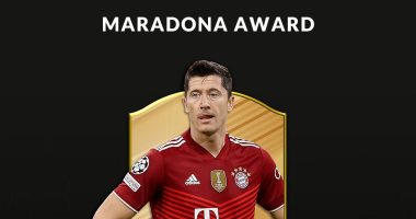 جلوب سوكر 2021.. ليفاندوفسكي يحصد جائزة مارادونا لأفضل هداف