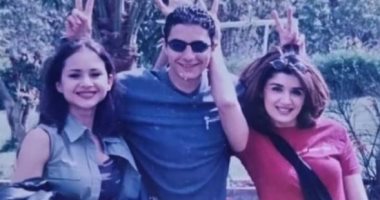 صورة من 22 سنة.. أحمد الفيشاوي ونيللي كريم وغادة عادل من كواليس "وجه القمر"