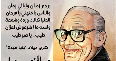 ذكرى ميلاد عبد المنعم مدبولى.. يرحم زمان وليالى زمان.. كاريكاتير