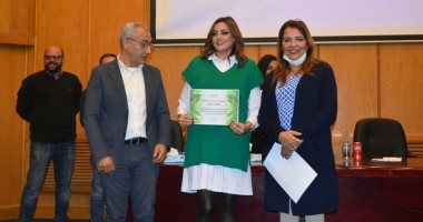 بشرى فى أكاديمية الفنون من أجل "وادى الجن".. صور