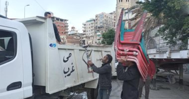 محافظ الإسكندرية يشدد على إزالة الإشغالات وتطبيق الإجراءات الاحترازية .. صور