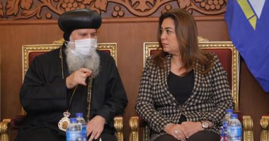 محافظ دمياط من كنيسة العذراء مريم: الجميع يعمل يدا واحدة لبناء الوطن