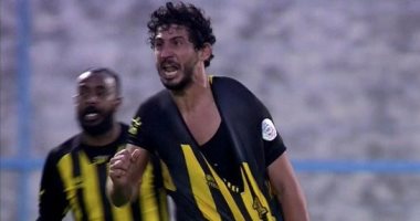 شاهد.. احتفال جنوني لـ أحمد حجازي بفوز الاتحاد القاتل على الباطن