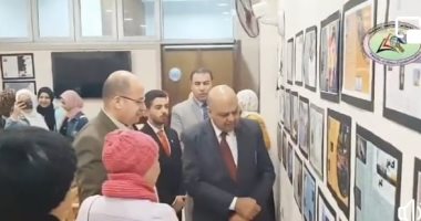 "إعلام المنوفية" تفتتح معرض الجرافيك الثانى للكلية