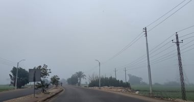 شبورة كثيفة على الطرق الداخلية والرئيسية بمحافظة بنى سويف.. بث مباشر