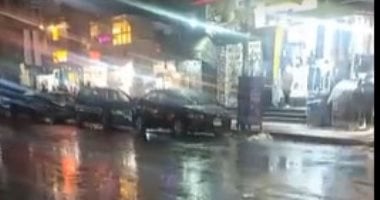 أمطار غزيرة تضرب محافظة الإسكندرية.. فيديو