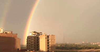 قوس قزح .. تعرف على تفاصيل ظهوره فى سماء سوهاج.. صور