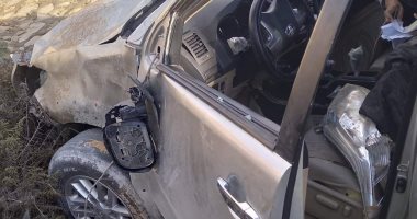 إصابة شخص بحادث انقلاب سيارة ملاكى بالرياح التوفيقى فى بنها