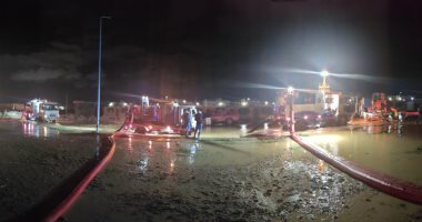 مياه مطروح تنجح فى مواجهة السيول الناجمة عن الأمطار على طريق السلوم الدولى